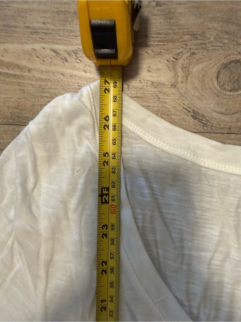 Old Navy White Scoop Neck Ruffle Henley Short Sleeve Tee - Picture 7 of 8